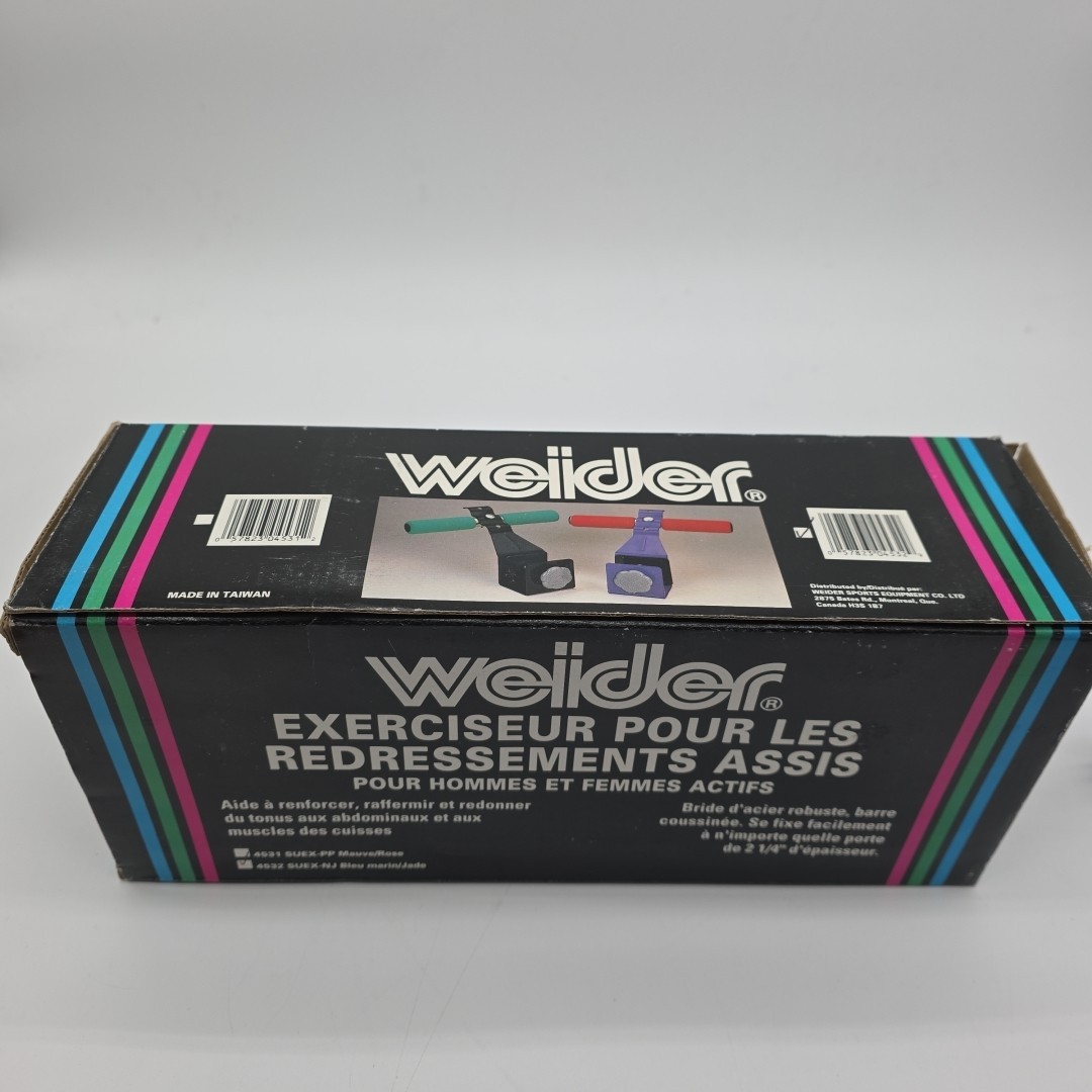 Vintage Weider Sit-Up Exerciser Door Mount Ab Trainer 80s 90s Home Fitness