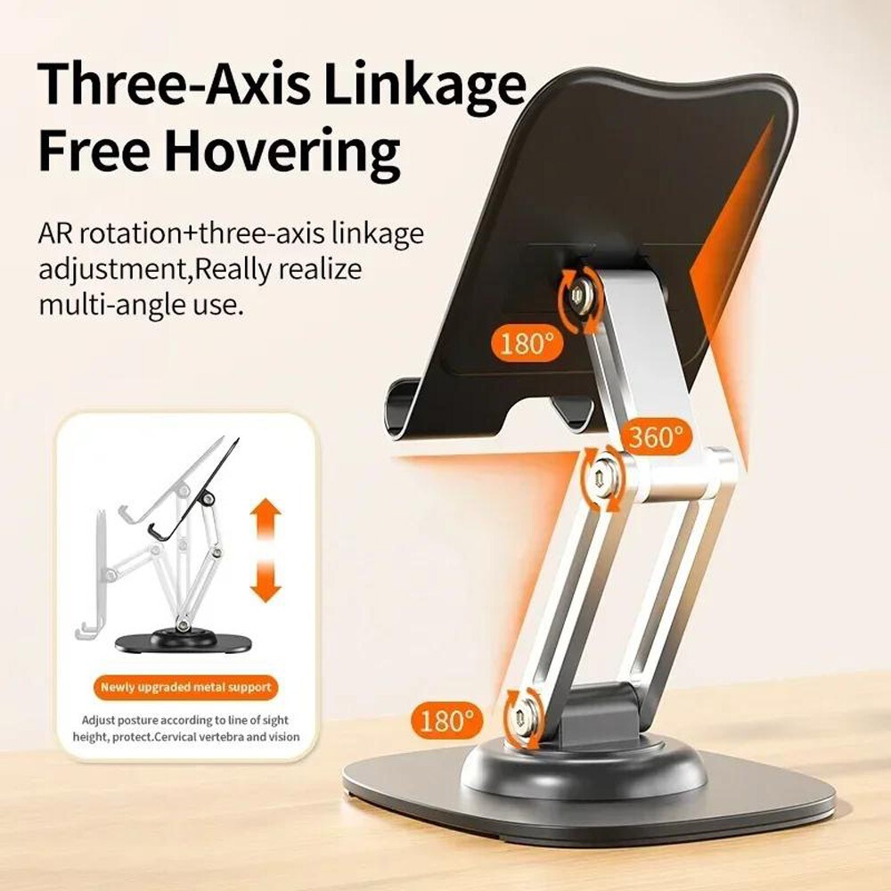 360° Rotating Universal Foldable Adjustable Tablet Stand Desk Phone Holder Mount