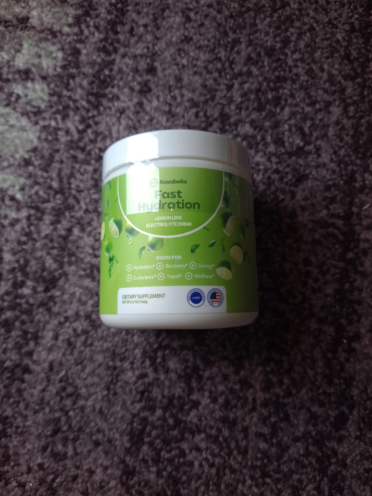 Rosabella Electrolytes Hydration Powder Electrolyte Drink Lemon Lime Exp 9/27