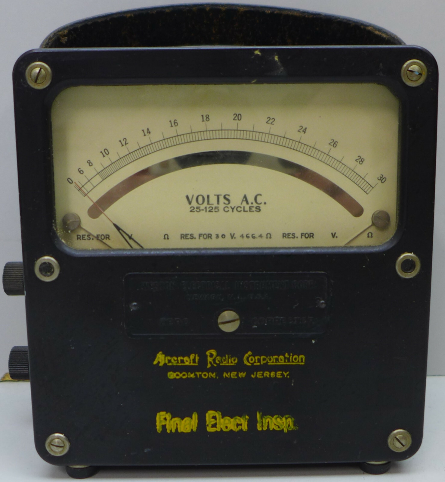 Aircraft Radio Corporation Weston Model 433 AC Voltmeter