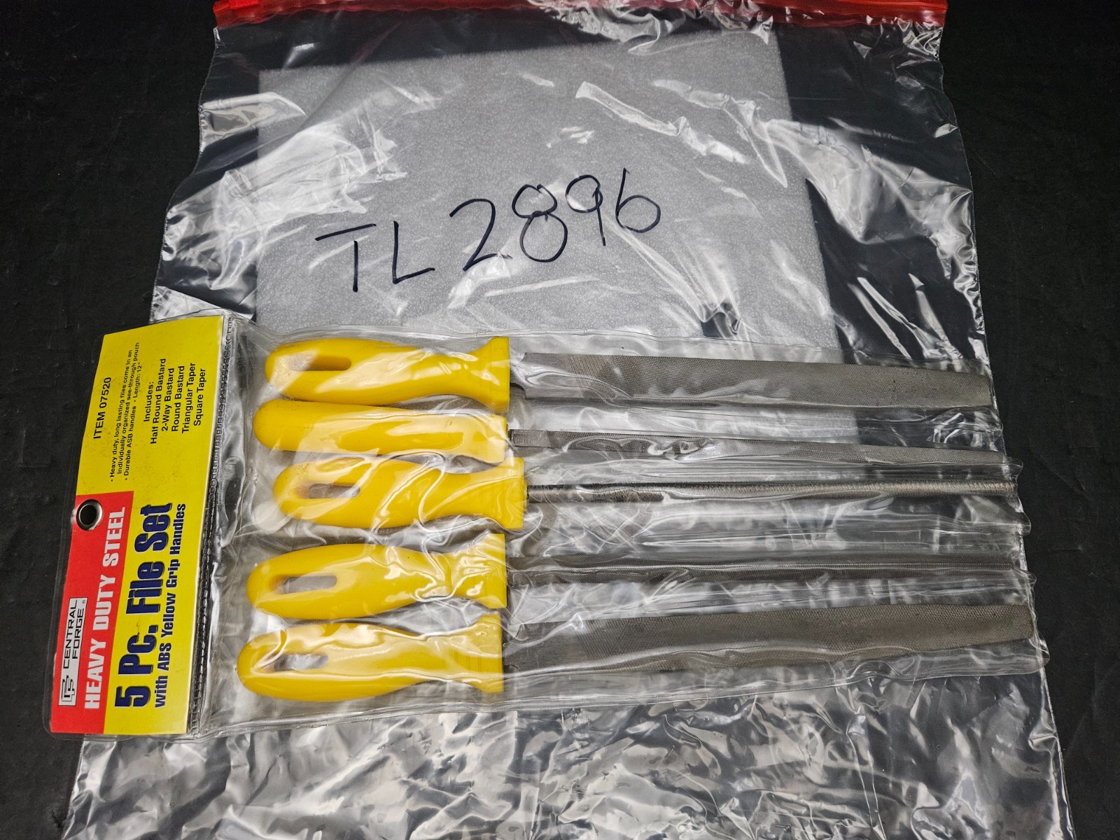 CENTRAL FORGE #07520 5 PC HEAVY DUTY STEEL FILE SET (TL2896)