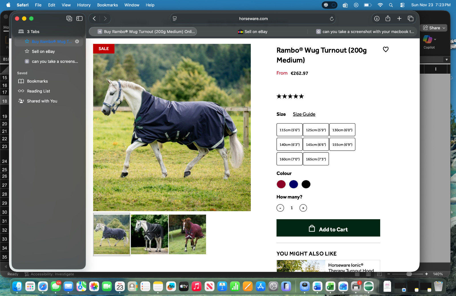 horse blanket Horseware Ireland Wug Medium Weight