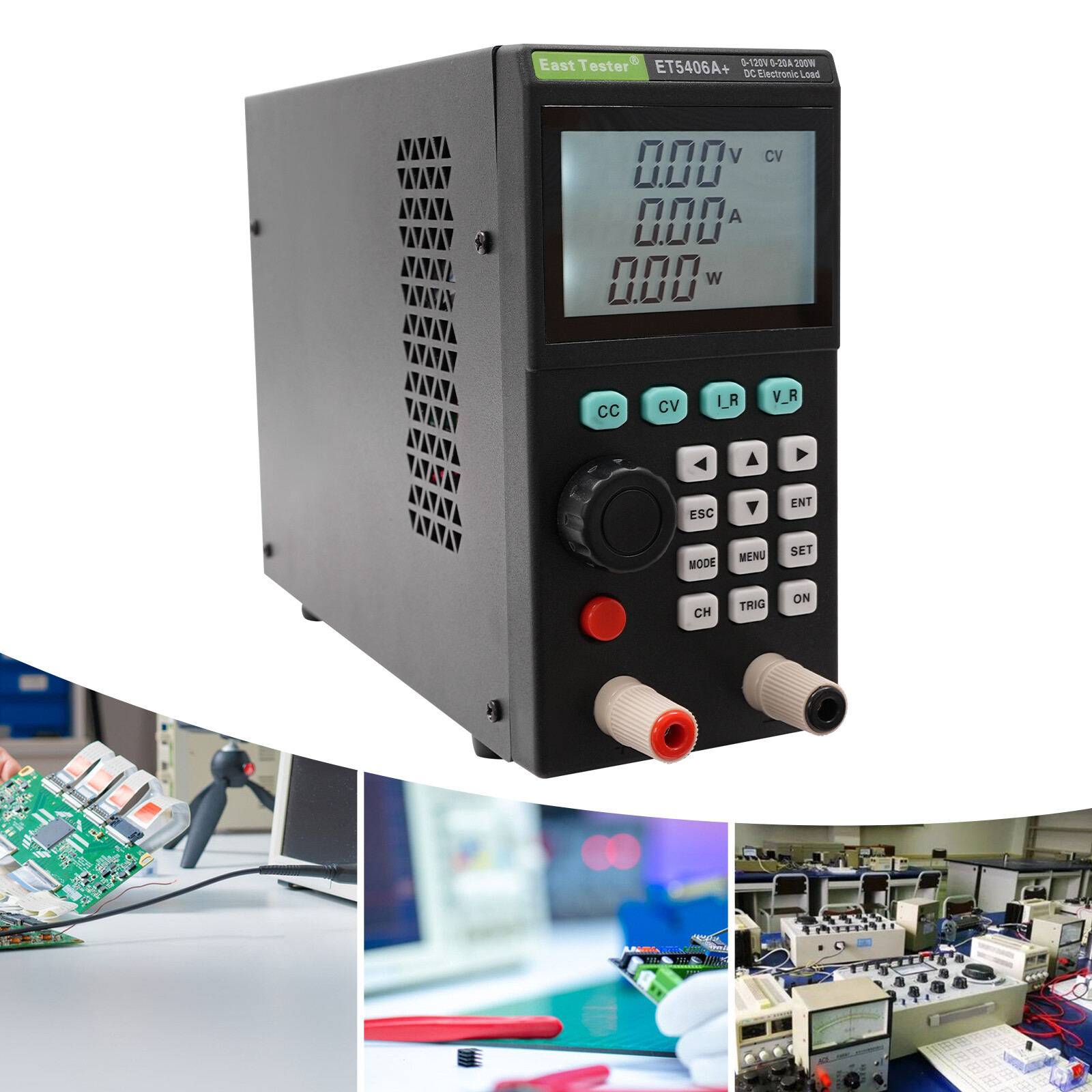 Electronic Load Tester, Dc Load Testers, 0-120v 0-20a Battery Tester Lcd Segment