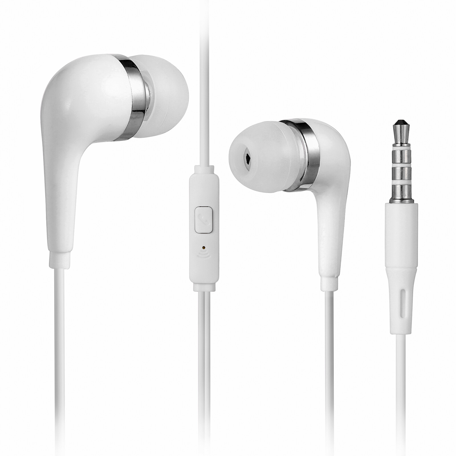 Wholesale In-ear 3.5mm Earphones Headsets Headphone W/ Mic For Android Samsung