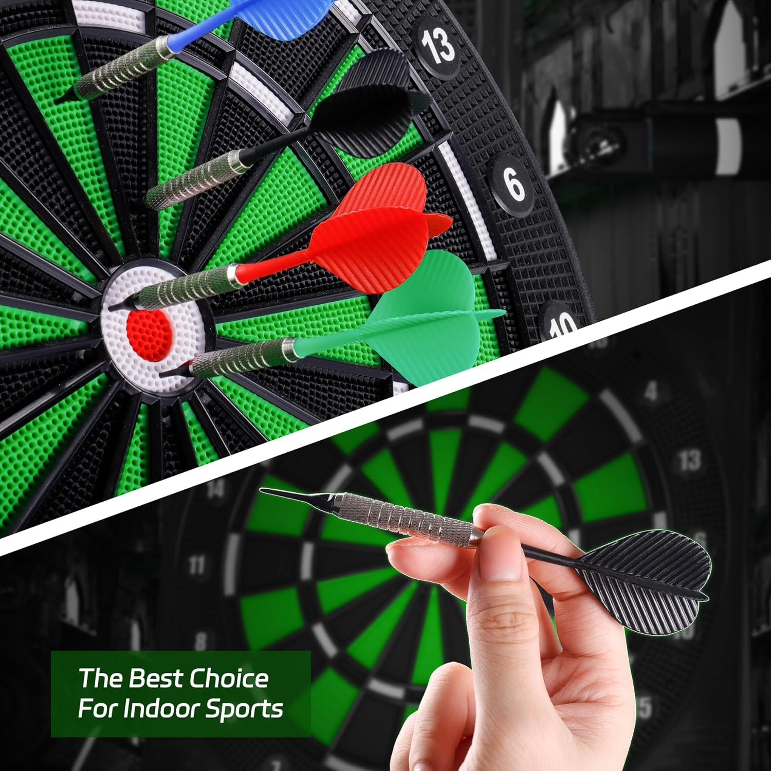 Plastic Tip Darts,12Pcs Soft Darts Set with 100 Plastic Tips for Electronic D...