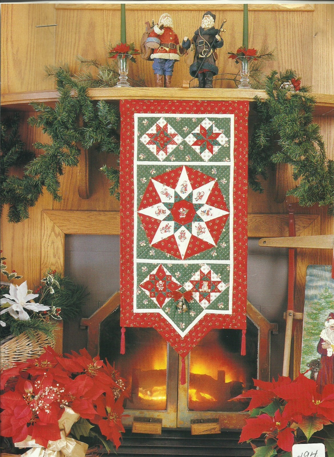 E0259  CHRITMAS STAR BANNER QUILT  PATTERN/INSTRUCTIONS