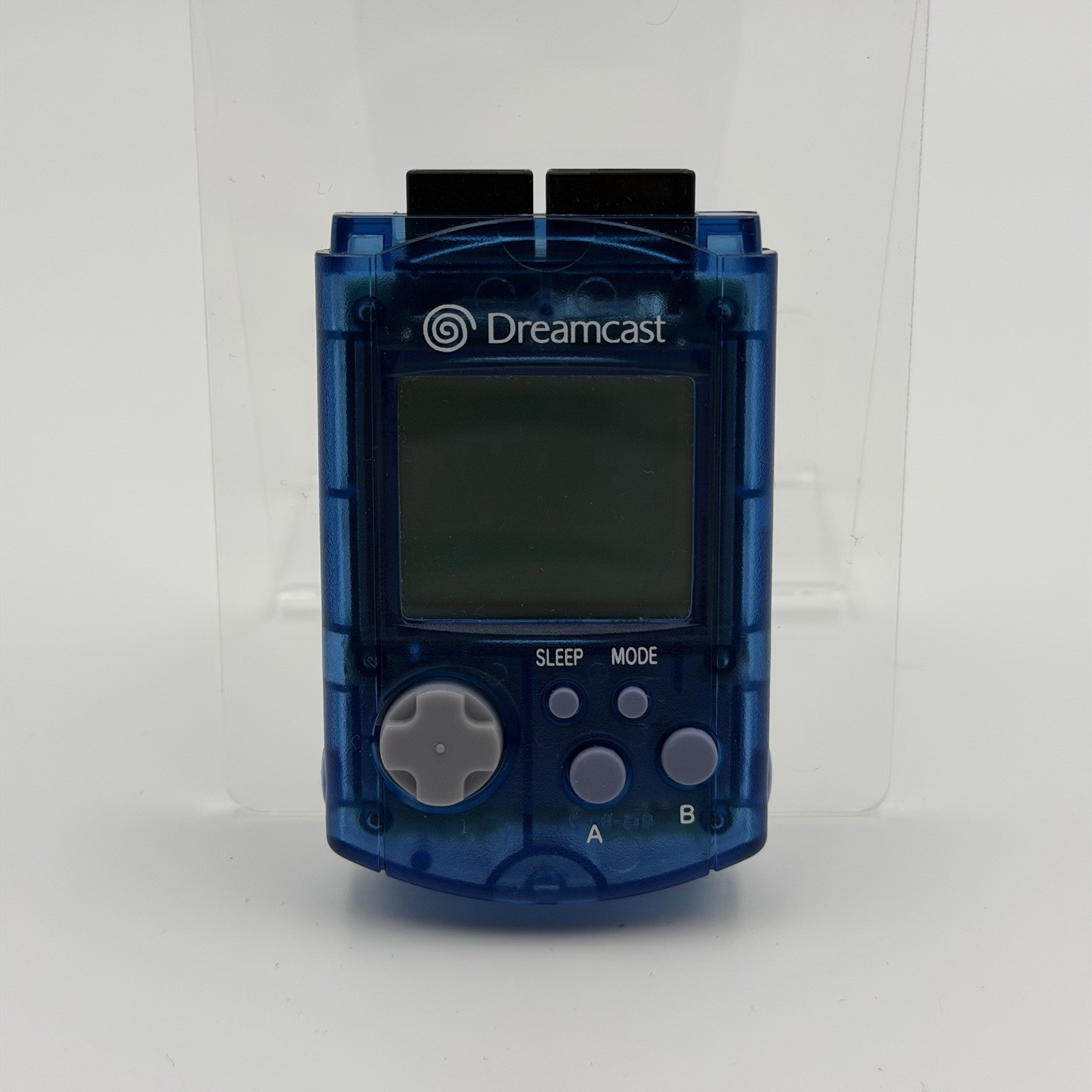 Official Sega Dreamcast Clear Blue VMU HKT-7000 Memory Card