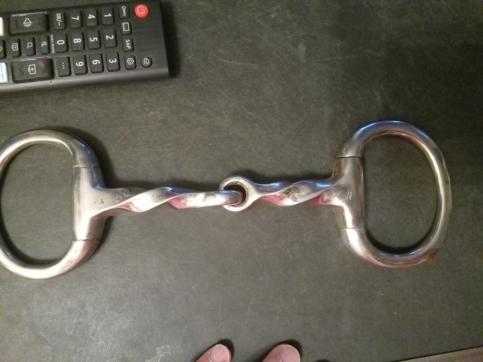 used eggbutt snaffle bit mouth 5 in slow twist