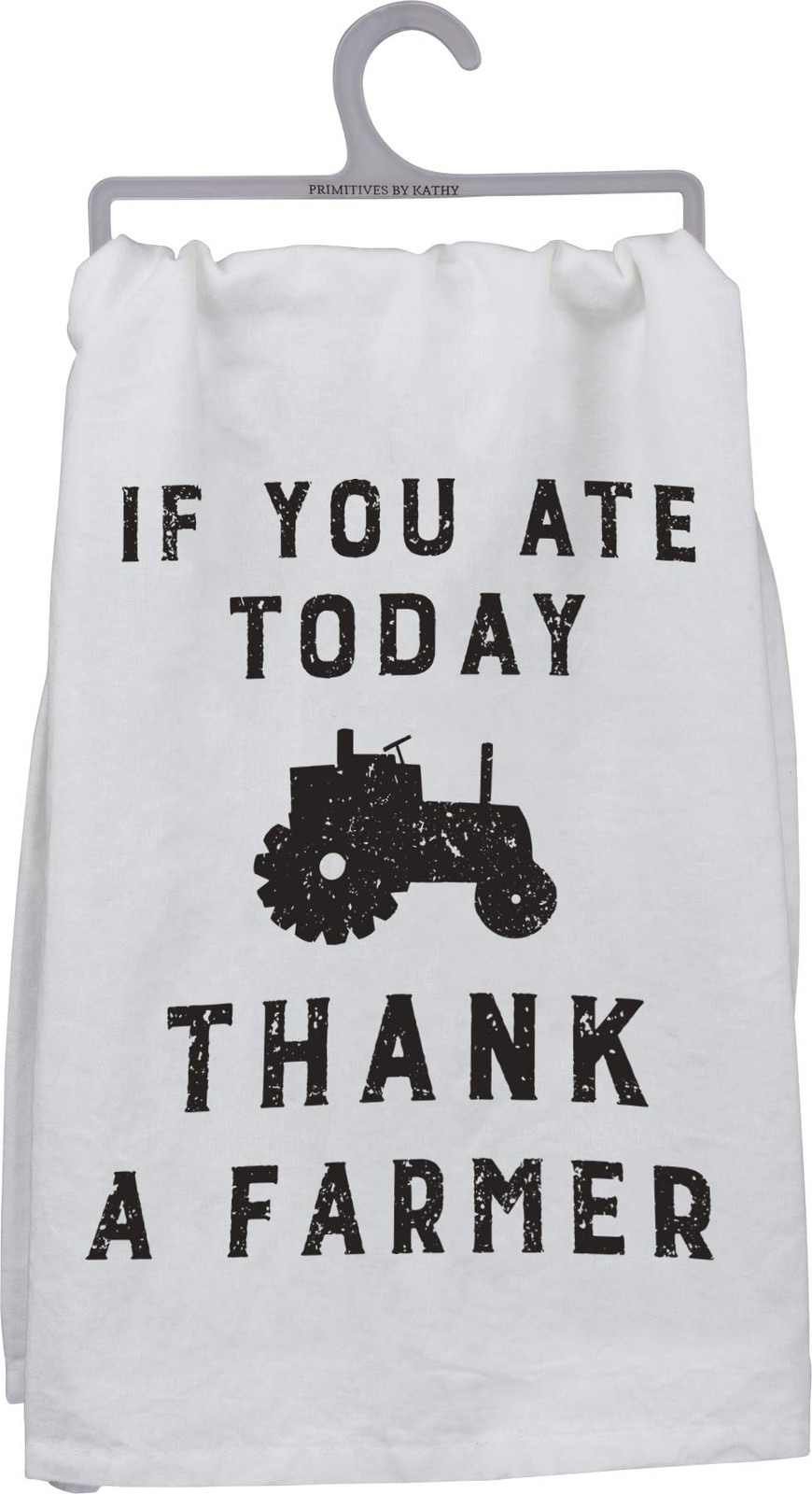 Primitives by Kathy Farmhouse Dish Towel, 28 x 28-Inches, If You If You Ate