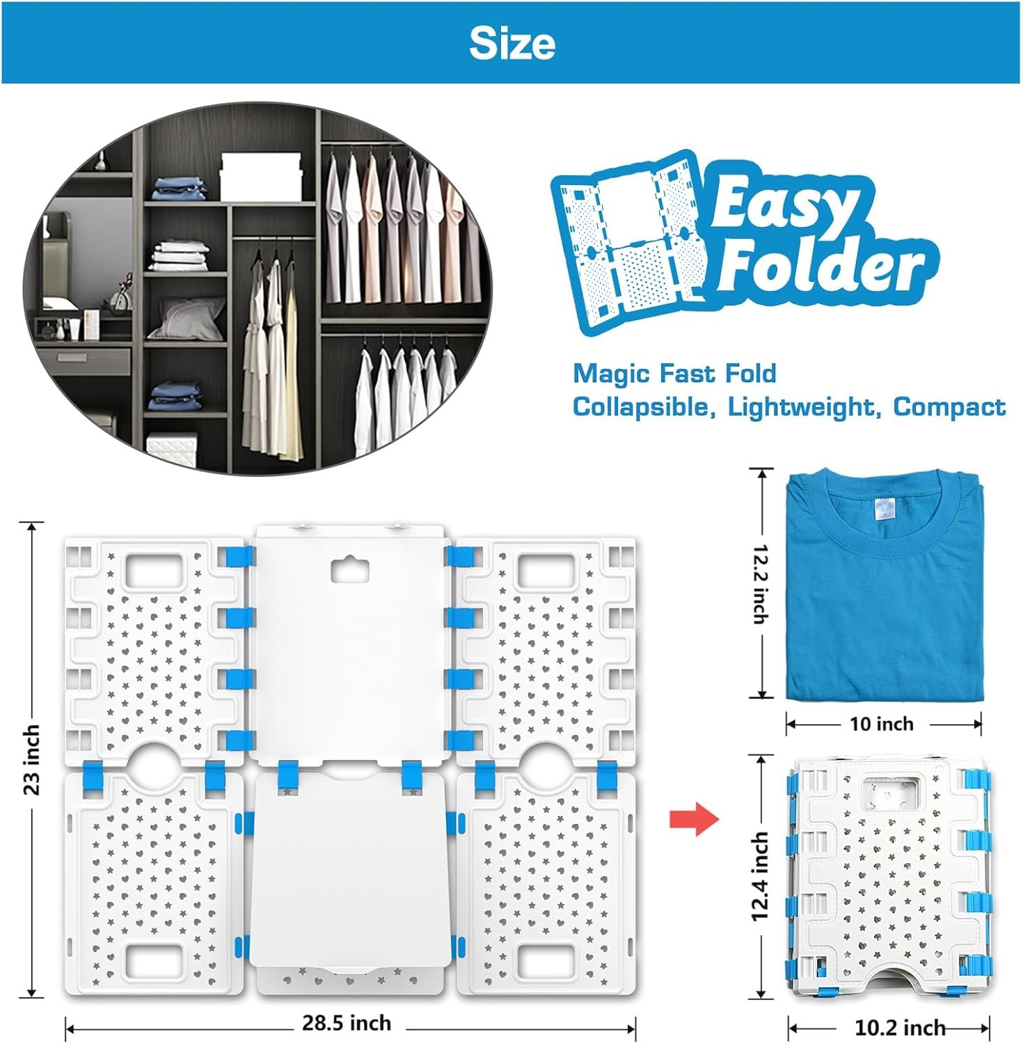 BoxLegend Version 4 Shirt Folding Board t Shirts Clothes Folder Durable Plastic