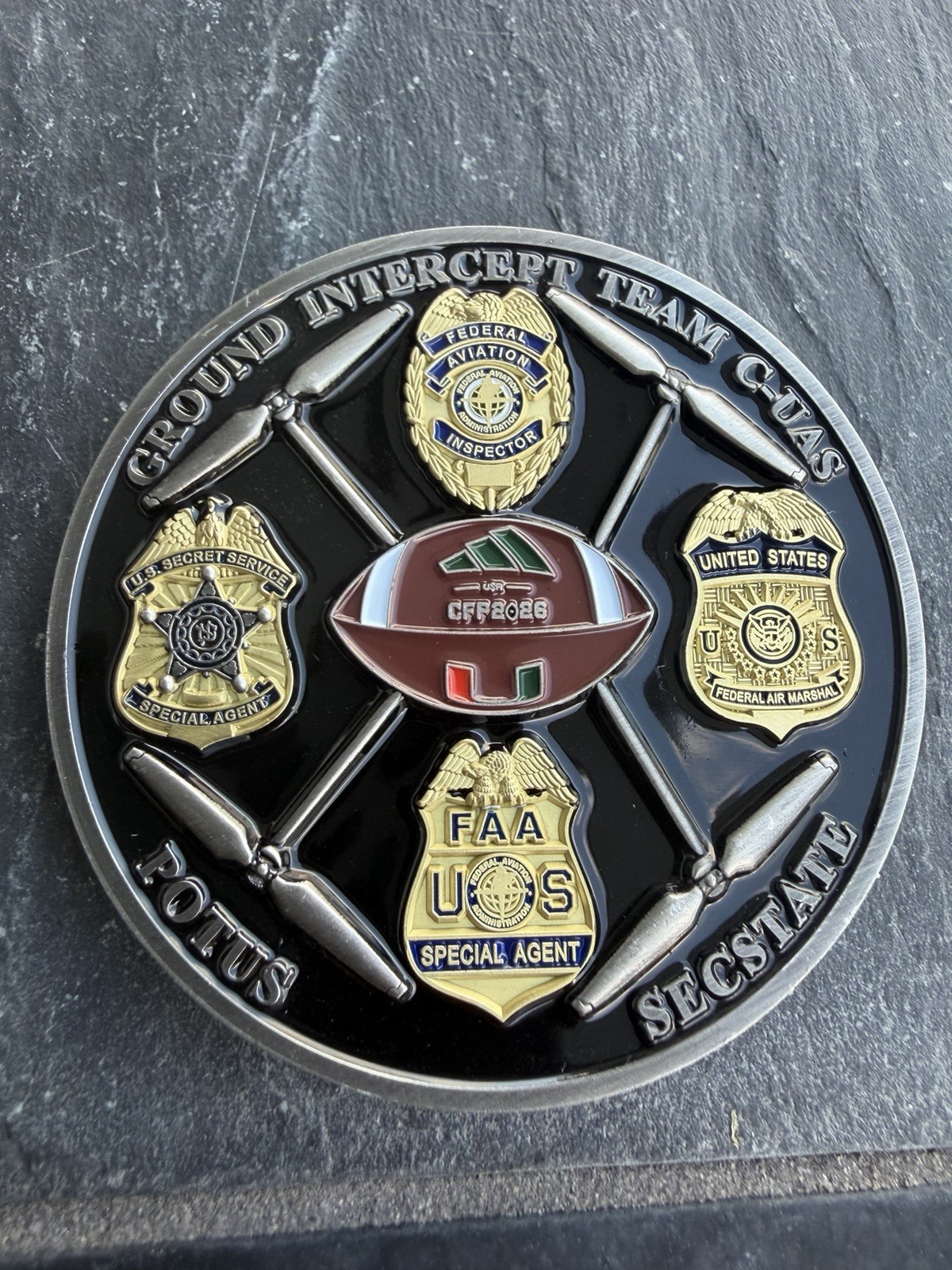 CFP national Championship C-UAS Challenge Coin UM