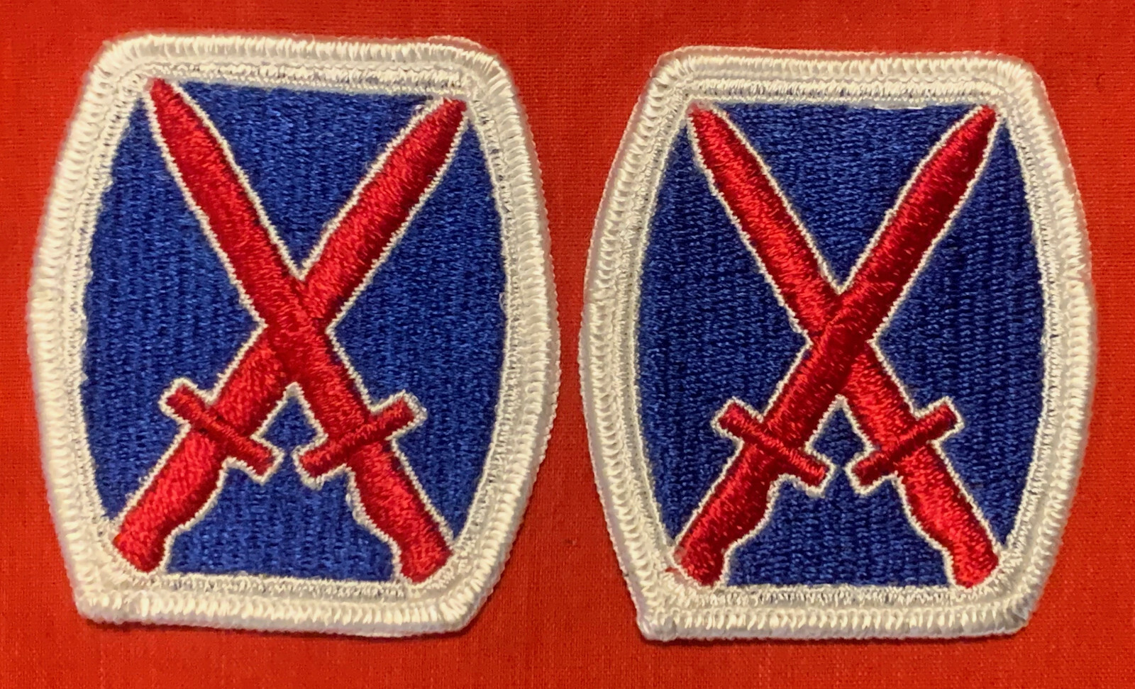 US ARMY 10TH MOUNTAIN DIVISION SHOULDER PATCHES