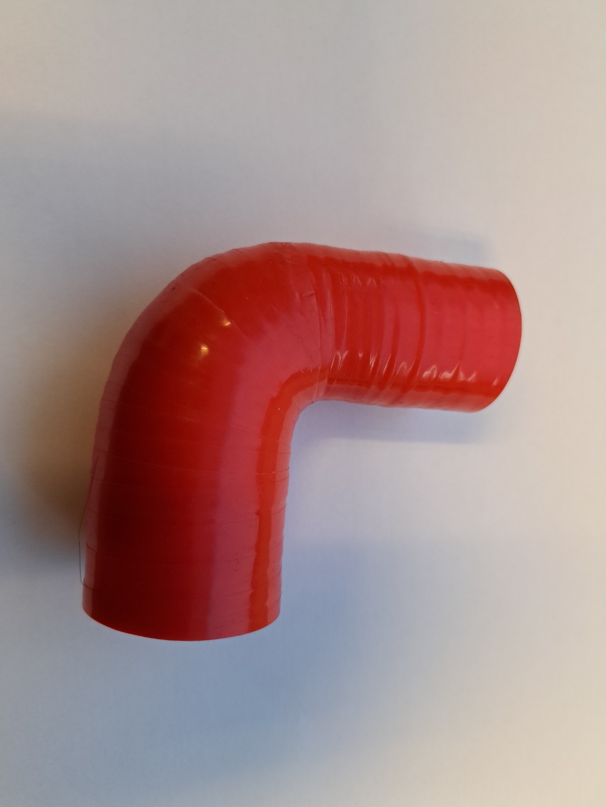 Silicone 32-25mm x 90 Degree Reducing Elbow - RED Colour, Reinforced Hose, Short