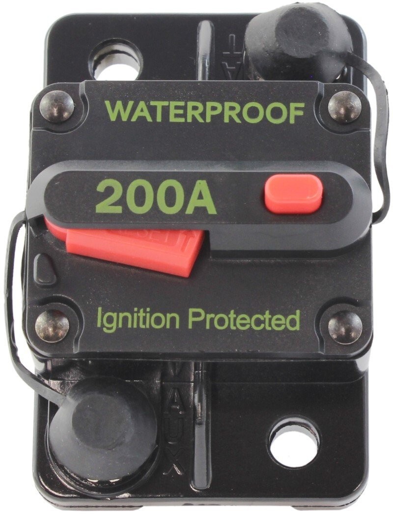 Professional Grade Thermal Waterproof Circuit Breaker 200 Amp CB185-200 SAEJ1171