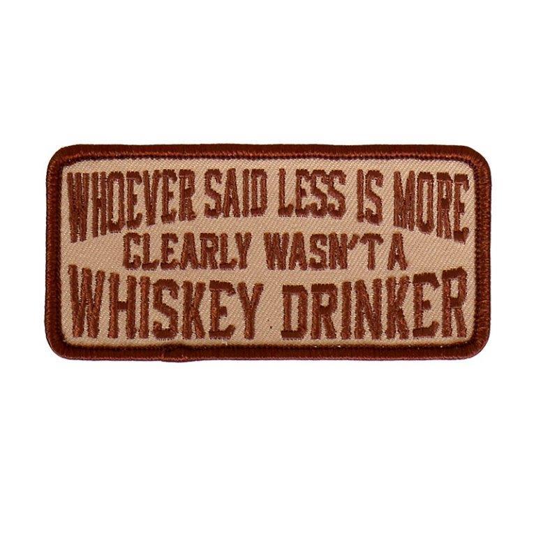 Whiskey Drinker  IRON ON 4 inch MC BIKER PATCH