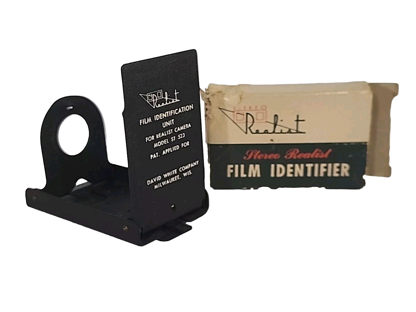 David White ST 523 3D Stereo Realist Film Identifier in Original Box Vintage