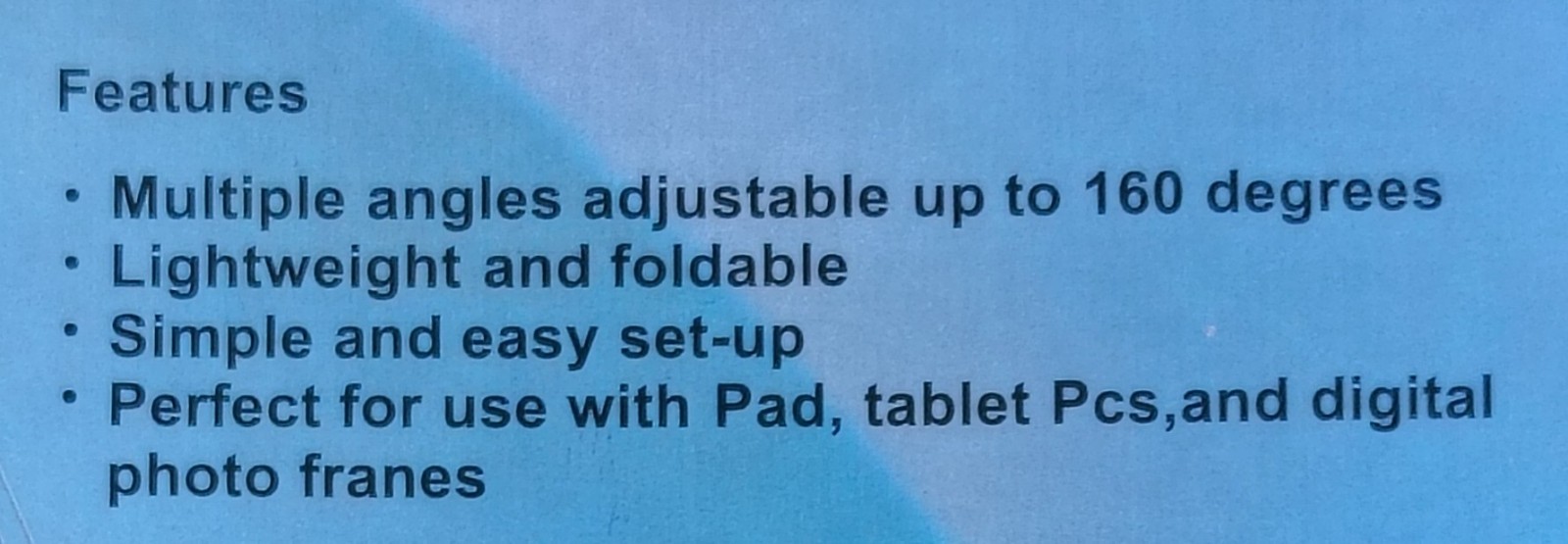 Unbranded 2pc Multi-Angle Tablet Stand Holder for Pad2 and Universal Tablet PC