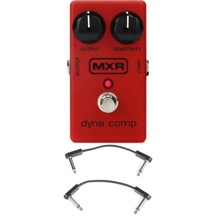 MXR M102 Dyna Comp Compressor Pedal with EBS Patch Cables