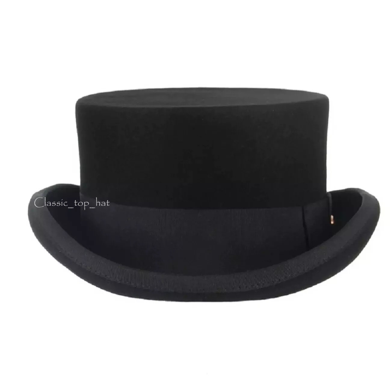 Vintage Deadman Top Hat 100% Wool Formal Event Topper Classic Dressage Hat