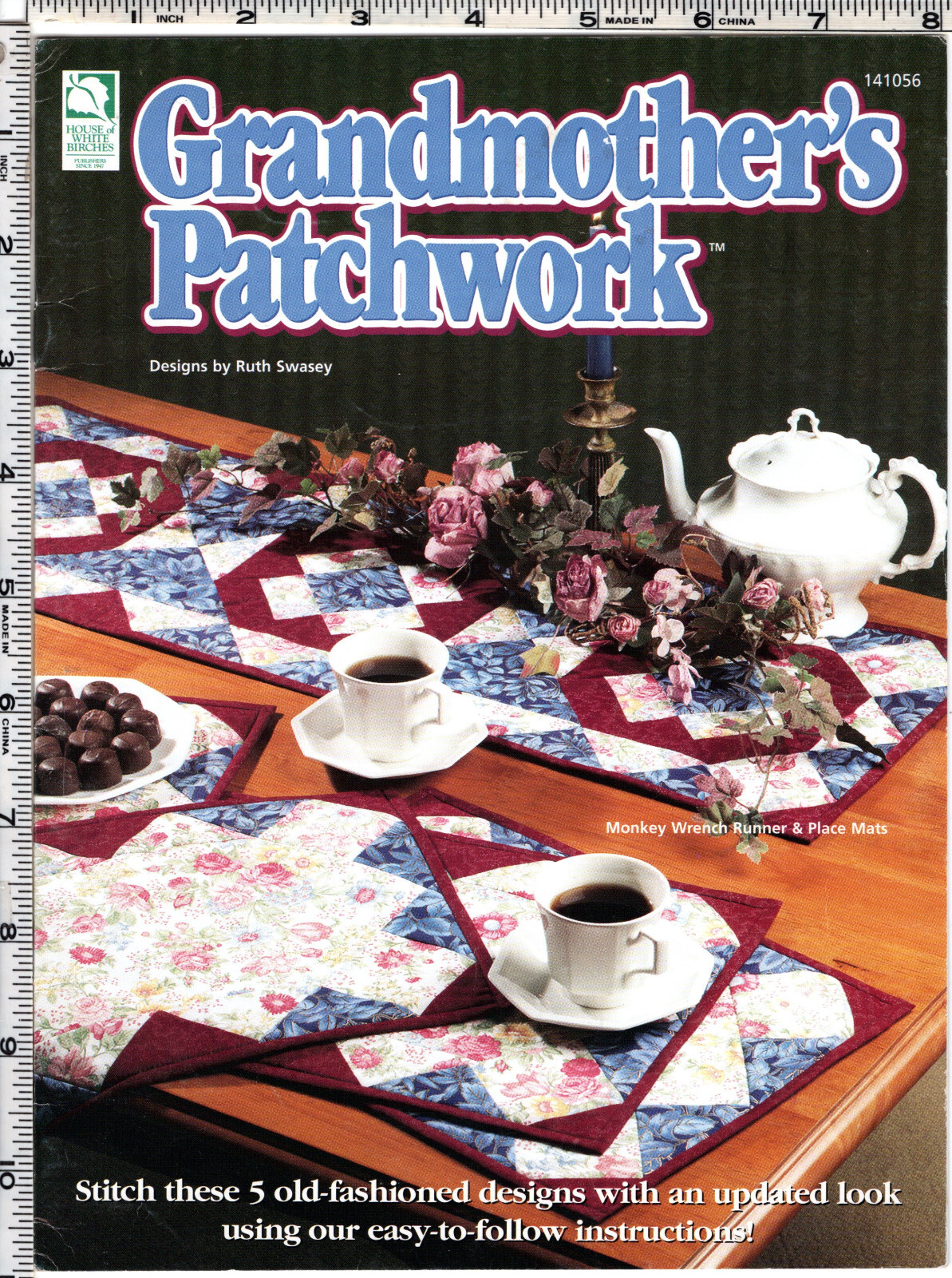 "Grandmother's Patchwork" ©1997 House of White Birches Piecing Booklet 141056