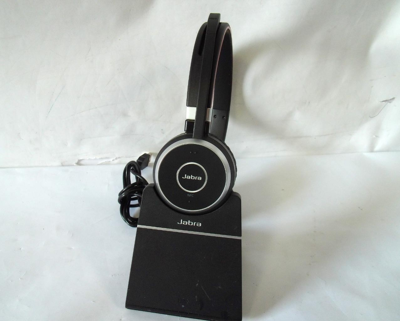 Jabra Evolve 65 HSC018W MS Stereo Wireless Bluetooth Headset w/ Base