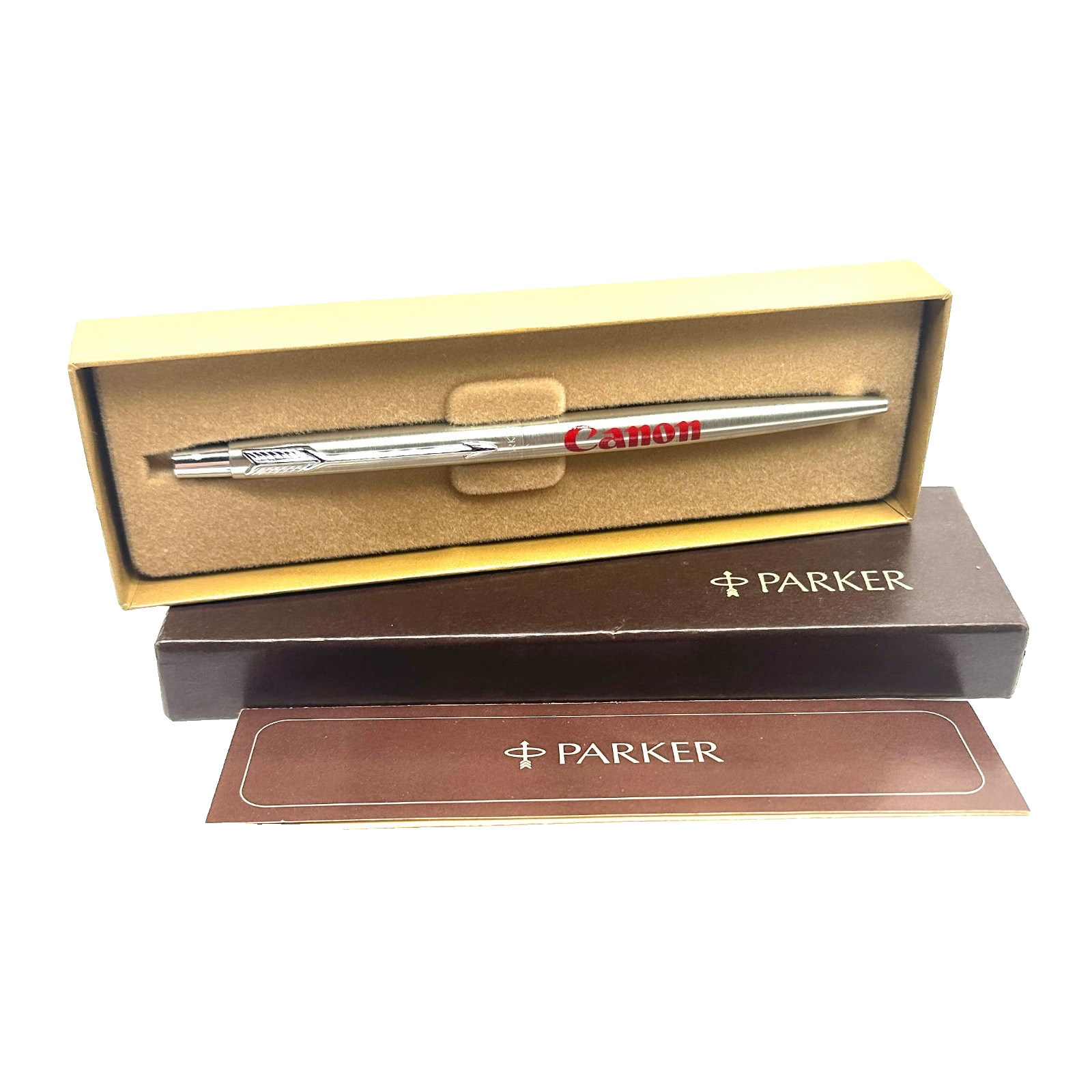 MINT NOS CANON Photography Promotional Parker Pen Stainless Steel Classic in Box