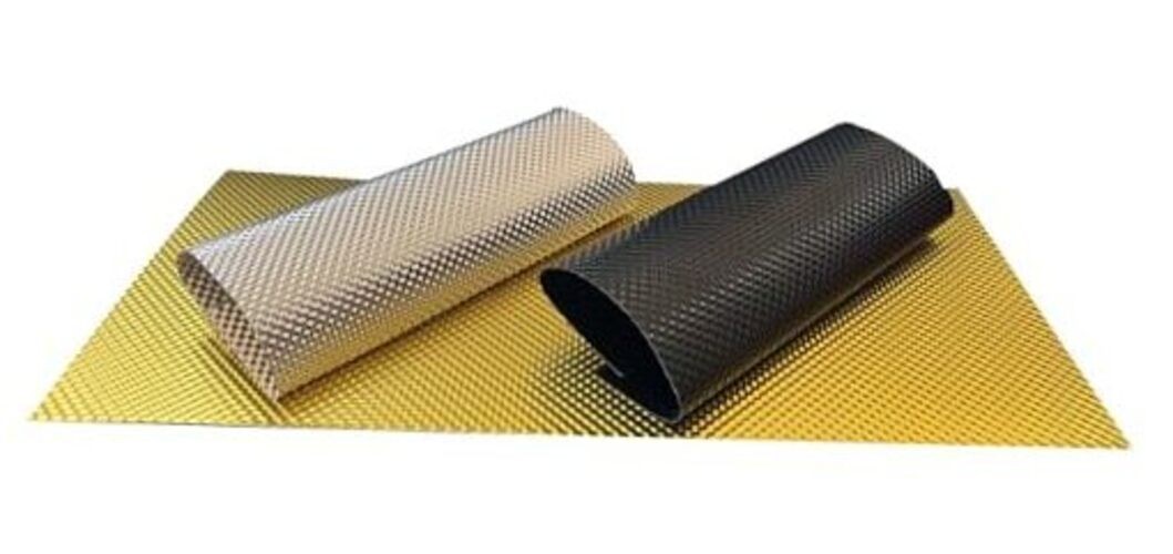 Xinhan/Gold/Silver Embossed Aluminium Heat Insulation 24"x24" - 4 sq ft Black