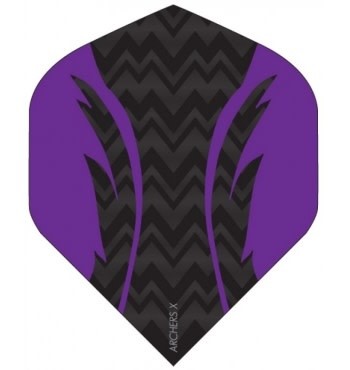 Archers X Pro Black Purple Standard Dart Flights