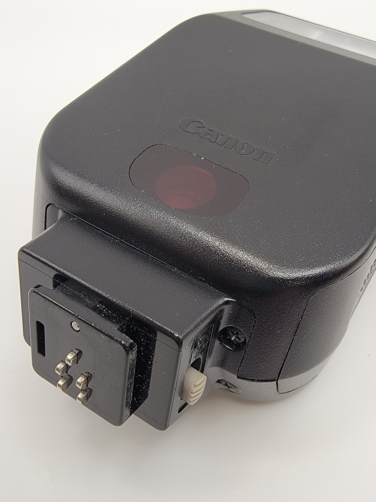 CANON Speedlight 200E Flash TESTED WORKS with Case CLEAN Battery Compartment