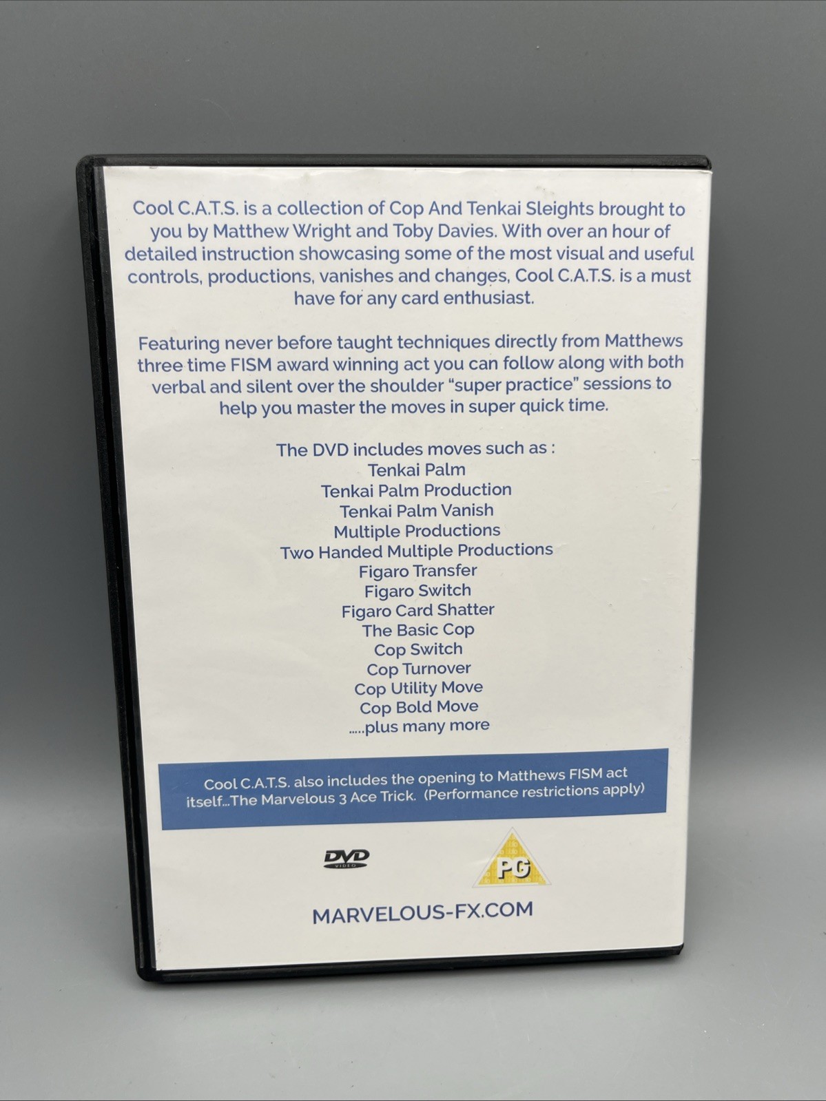 Marvelous Cool Cats Matthew Wright Tenkai Card Magic DVD