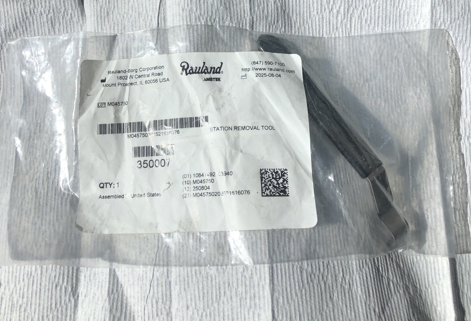 Rauland Ametek Station Removal Tool NEW