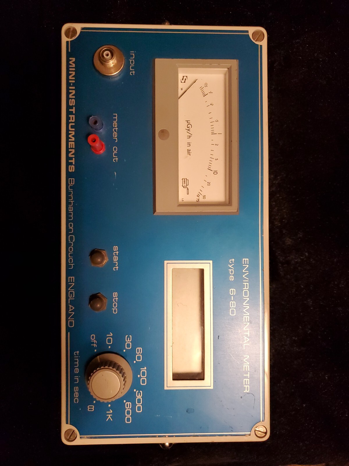 MINI-INSTRUMENTS Burnham On Crouch England ENVIRONMENTAL METER TYPE 6-80