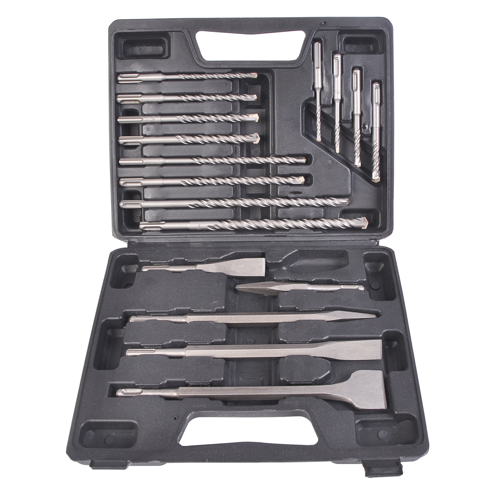 17pc Rotary Hammer Drill SDS + Plus Bit Bits Chisel Set Concrete Fits Hilti SALE