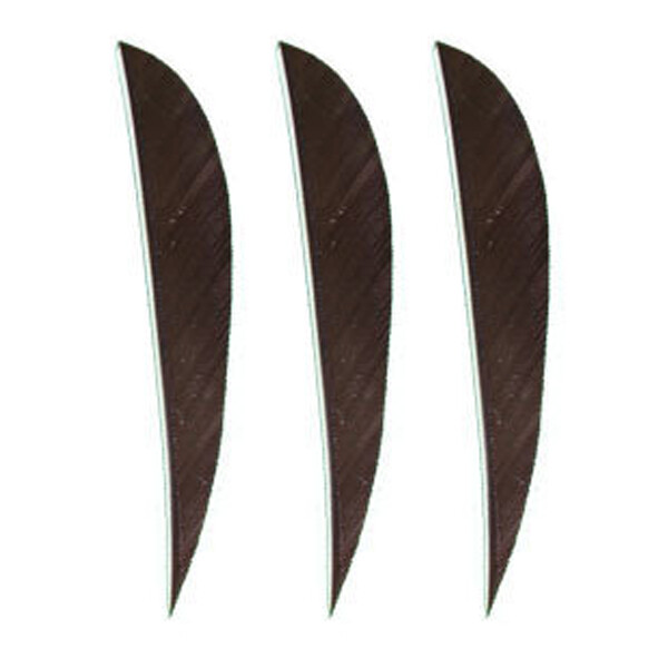 Muddy Buck Gear 4" Parabolic RW Feathers - 36 Pack (Brown)