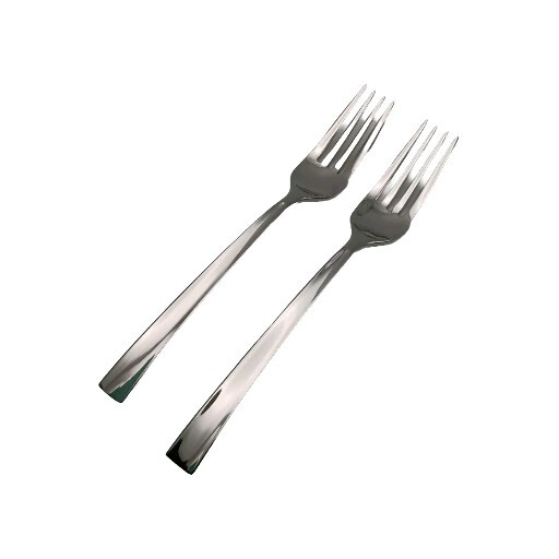 Lenox DONNA KARAN Ascend Salad Forks 2 Piece Set 18/10 Stainless Flatware Rare