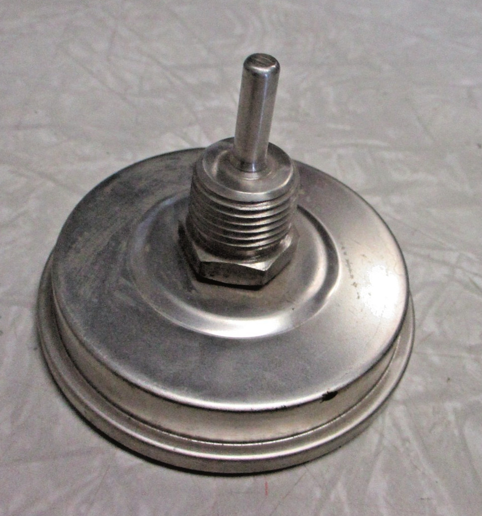 Thermometer Temperature Gauge 0-200F (-15-90C), 3" Face, 1-1/2" Stem, 1/2" NPT