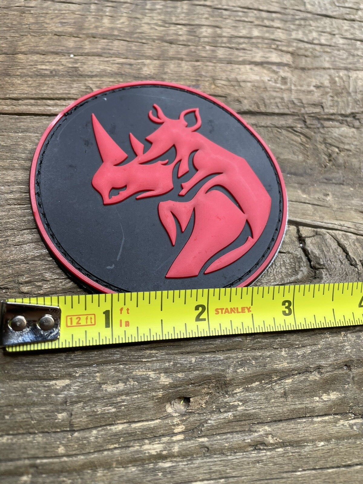 PVC Rubber Patch Hook Loop Red Rhino