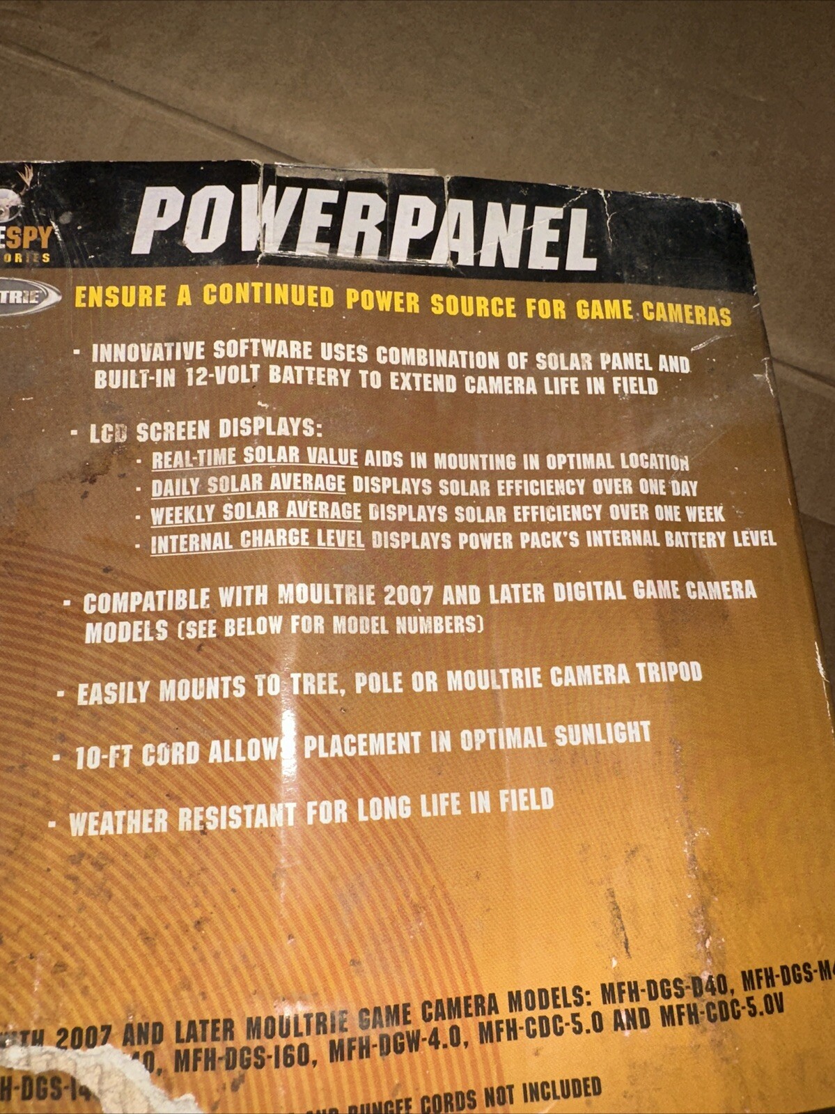 New Old Stock Moultrie Camera PowerPanel MFH-CPP