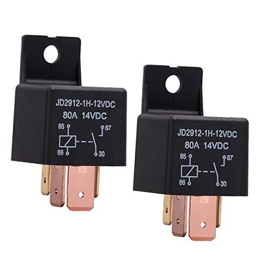 4-Pin Relay 12V 80A Automotive Car Relay On/Off Normally Open Car Truck Boat