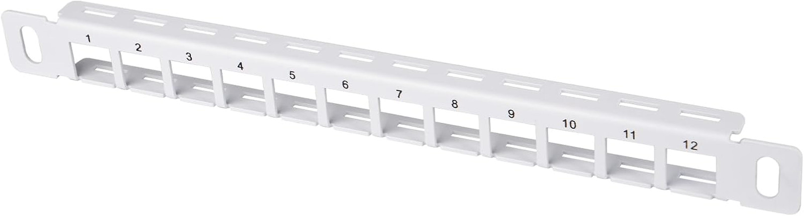 10 Inch 0.5U 12 Port Blank Keystone Patch Panel for Deskpi Rackmate T0/T1/T2/T0