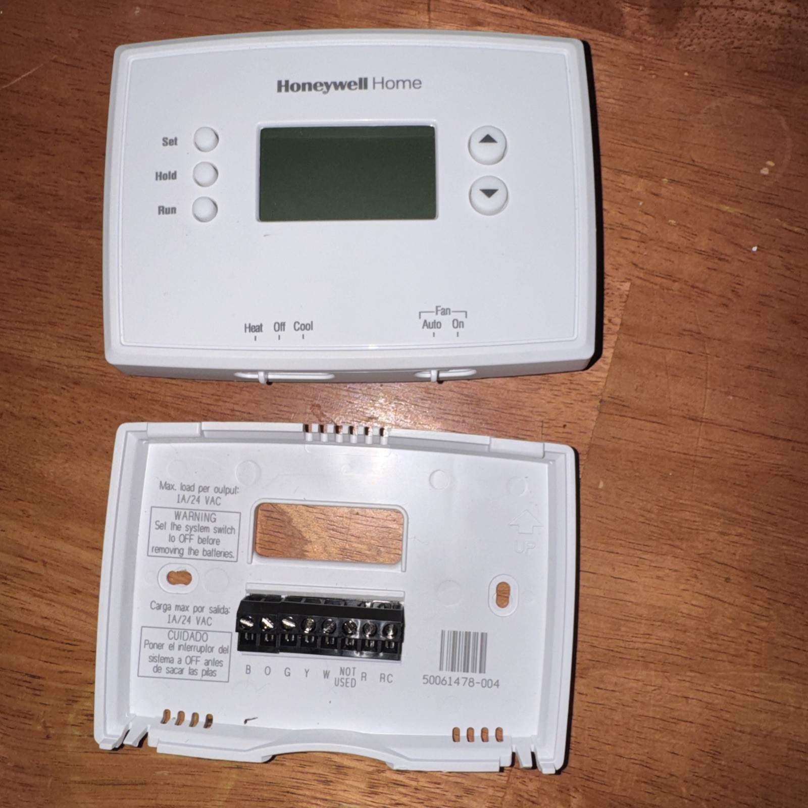 Honeywell Home  7 Day 5 - 2 Programmable Thermostats, TWO White USED