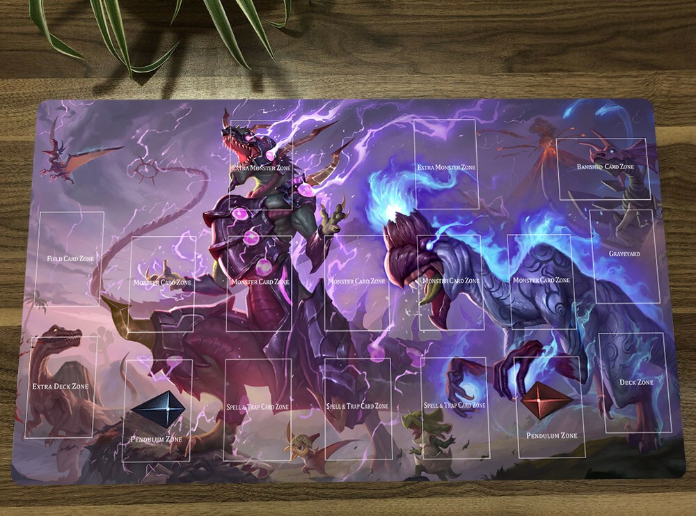 YuGiOh Playmat Ultimate Conductor Tyranno TCG CCG Mouse Pad Card Game Play Mat