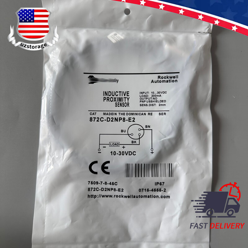 Proximity Sensor Switch 872CD2NP8E2 For Allen Bradley 872C-D2NP8-E2 2mm 10-30VDC