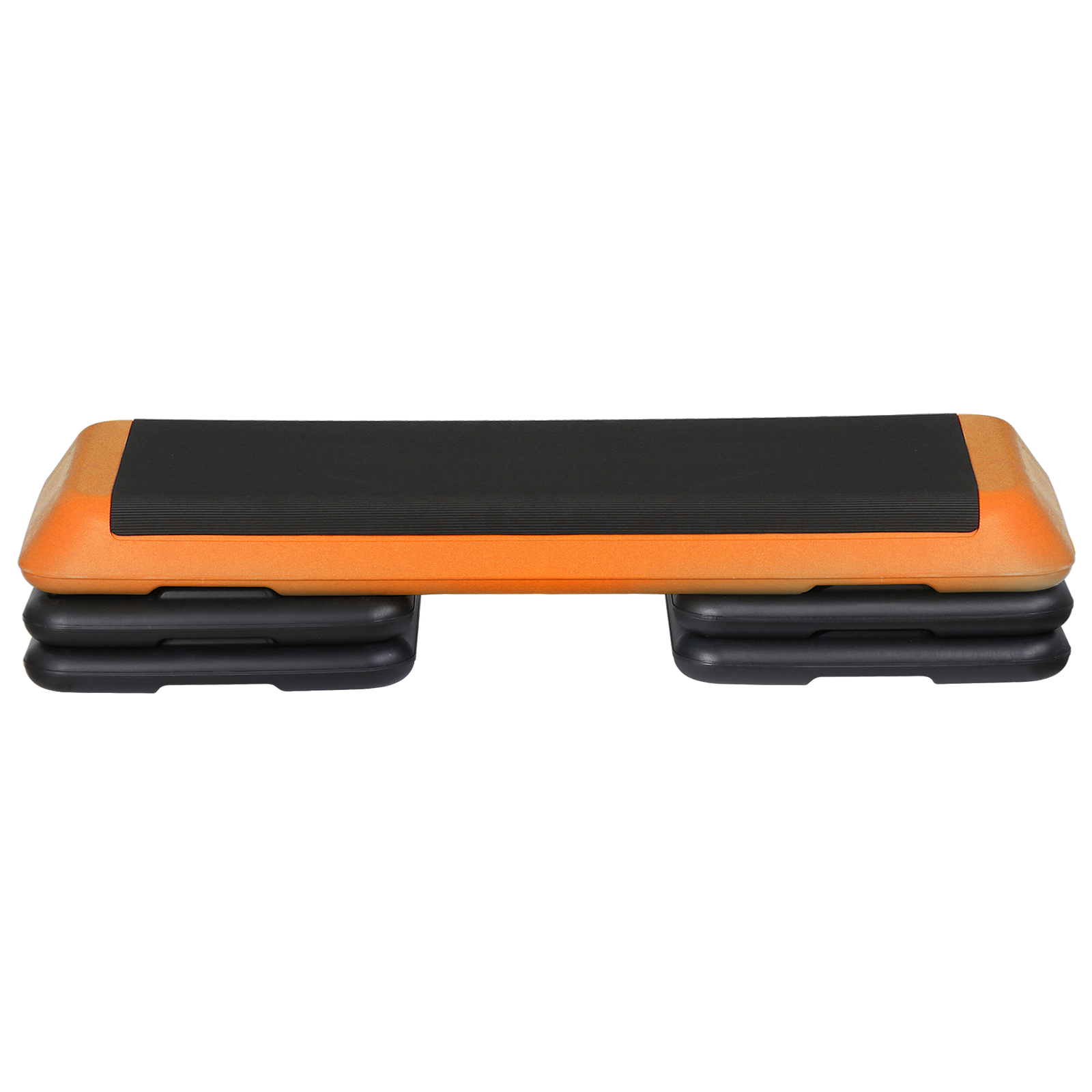 Adjustable Workout Aerobic Exercise Step Platform with 4 Risers Yellow