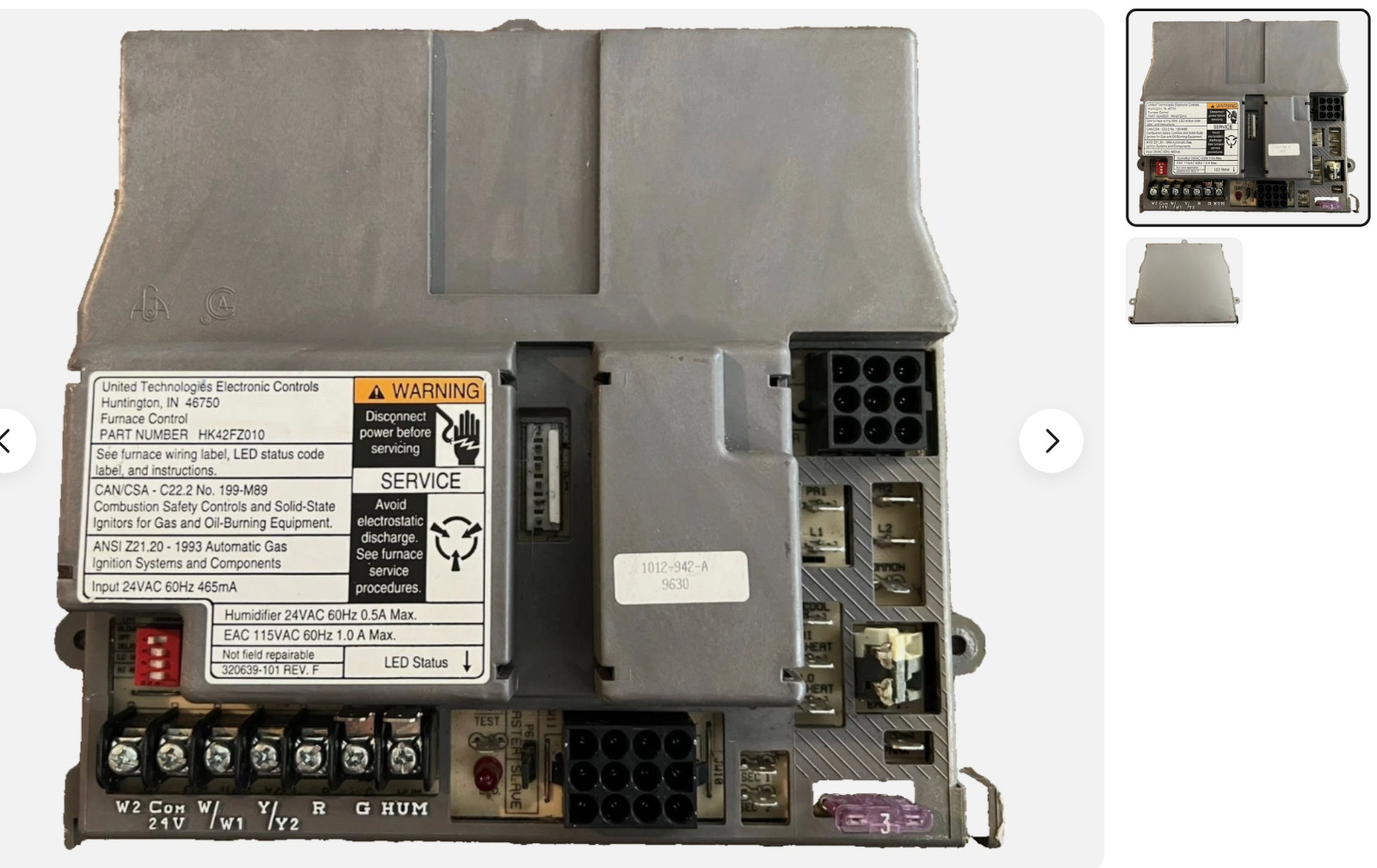 HK42FZ010 GUARANTEED WORKING TESTED Furnace Control Circuit Board 1012-942-A