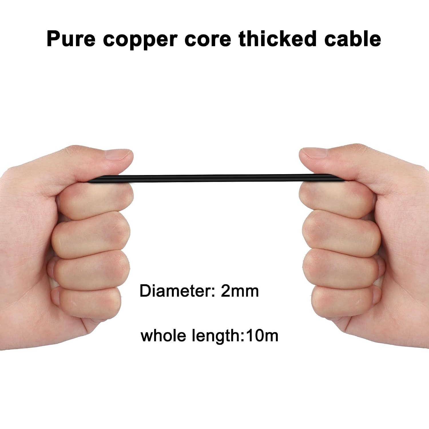 Waterproof 32.8FT 5 Pin Dash Camera Cable - Ideal for Reverse and Ambient Light