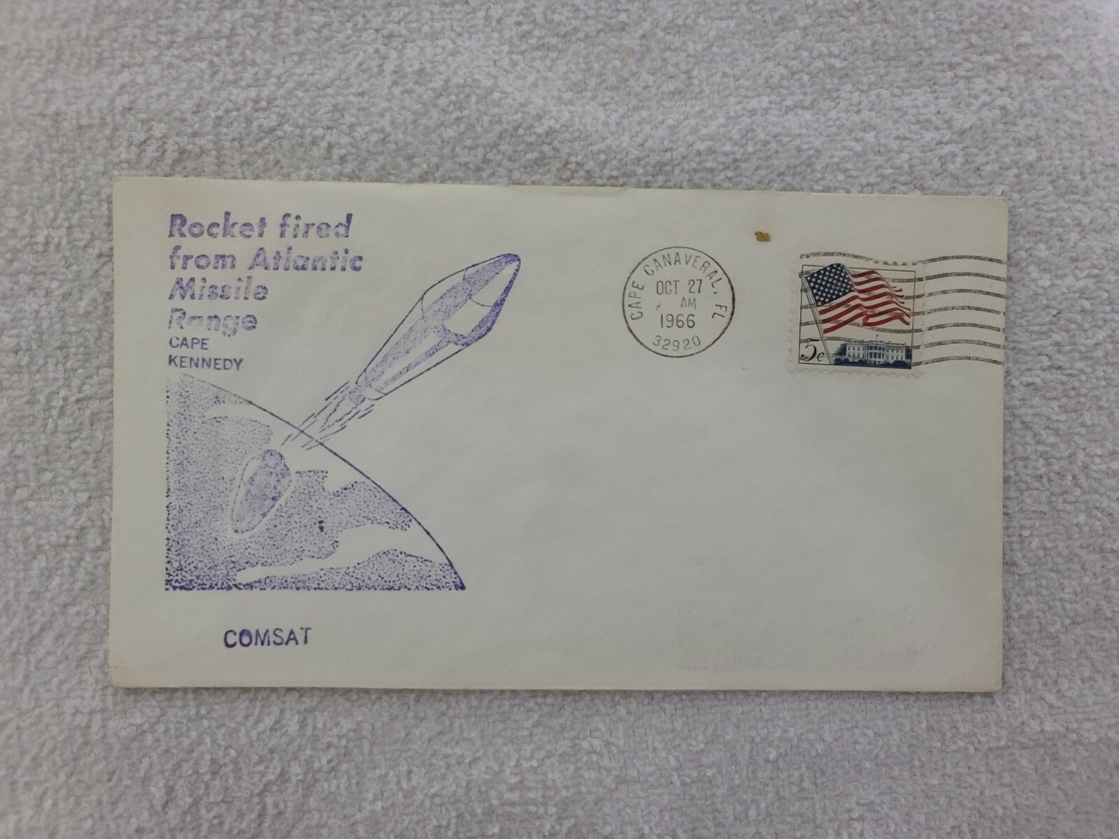 Rocket fired from Atlantic Missile Range Intelsat-2 1 10/27/66 | Space Cover