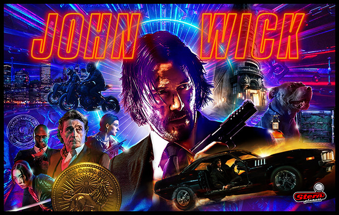 John Wick Pinball Alt Trans HIGHEST QUALITY RES!