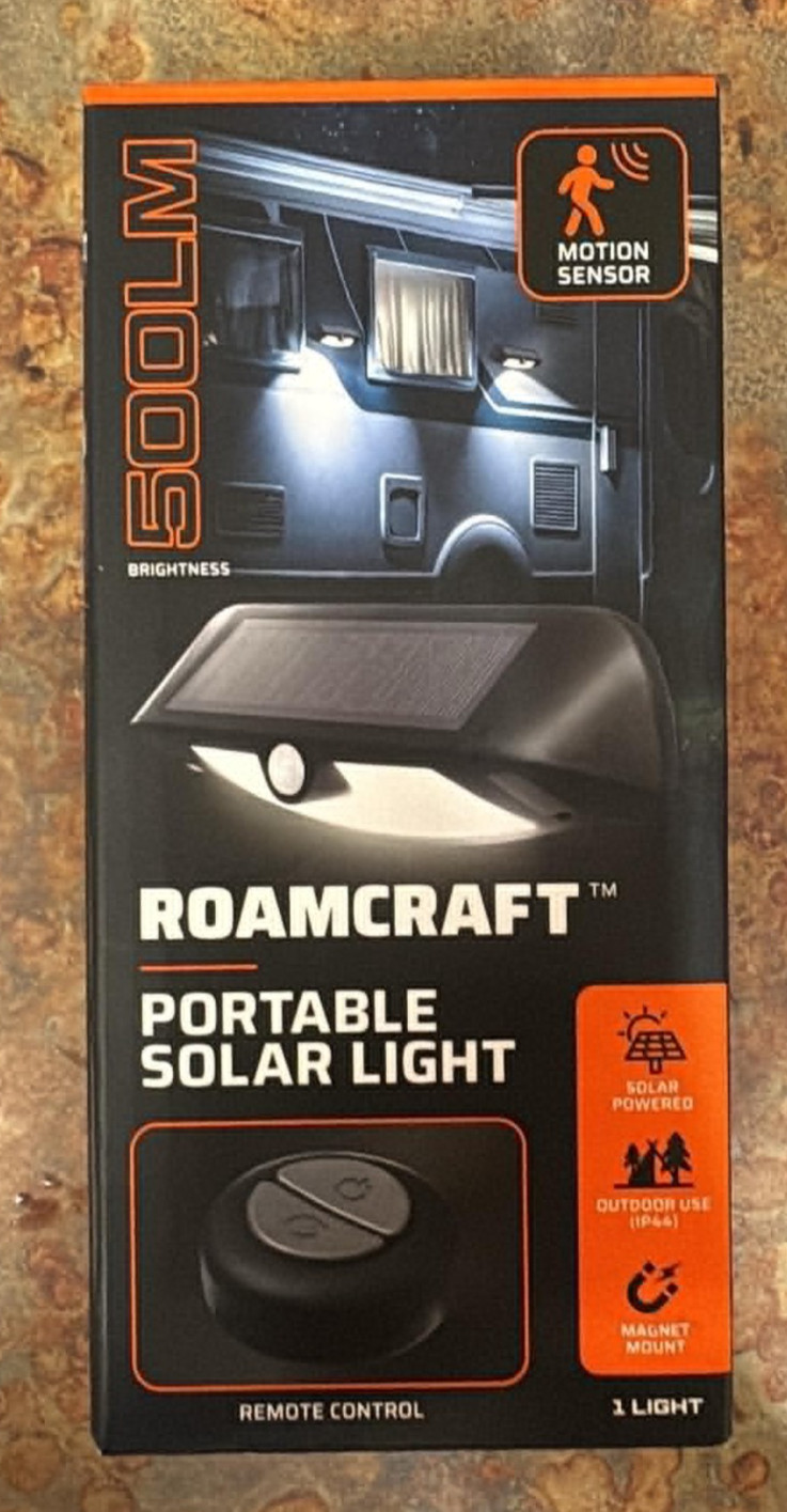 Roamcraft Portable Solar Light Remote Control 500LM Brightness Free Ship O5