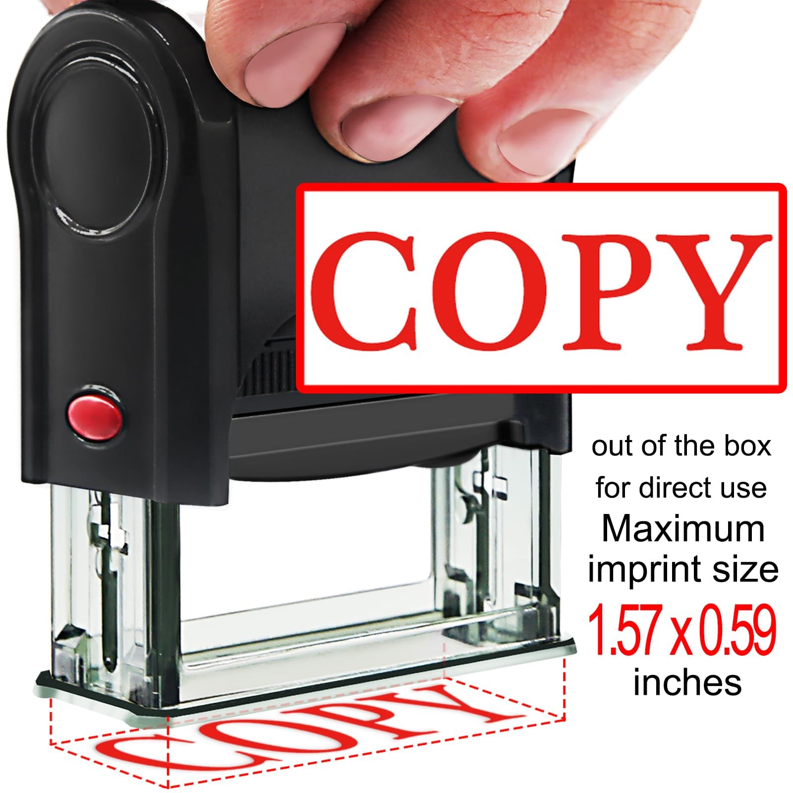 Self-Inking Copy Stamp for Office and Business Supplies - Personalized Custom...